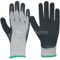 NMSAFETY uso invierno guantes de trabajo de invierno de látex de espuma negra revestidos de liner acrílico de calibre 7